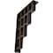 Ekena Millwork Diane Wrought Iron Bracket, (Triple center brace), Antiqued Bronze 2"W x 10"D x 12"H BKTM02X10X12TDIABZ - alternate 1